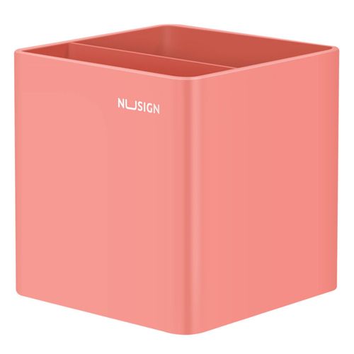 Подставка Deli Nusign NS011Pink, для письменных принадлежностей, 84х84х86, пластик, розовый