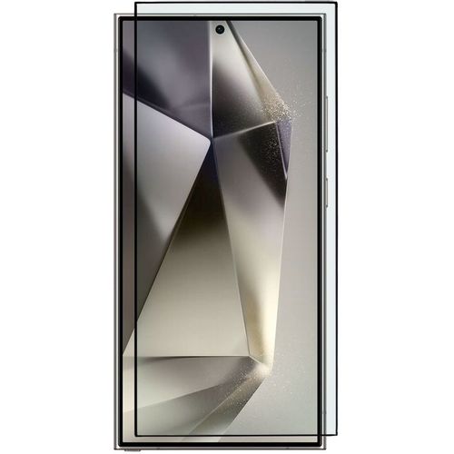 Защитное стекло для экрана ZIBELINO для Samsung S24 Ultra 5G антиблик, 3D, 1 шт, черный [ztg-3d-sam-s24-ul-blk]