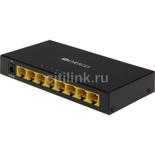 Коммутатор ORIGO OS1208, неуправляемый, 8 RJ-45, 100 Мбит/с [os1208/a1a]