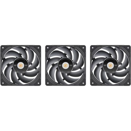 Вентилятор Thermaltake Toughfan EX14 Pro Reverse, 3шт, 140мм, 4-pin, 2000об/мин, 31.6 - 34.1 дБ, черный, Ret [cl-f172-pl14bl-a]