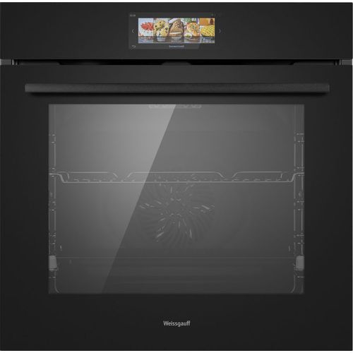 Духовой шкаф электрический WEISSGAUFF Premium EOM 899 Color Touch Matt, 80л, дверца с 3 стеклами, черный