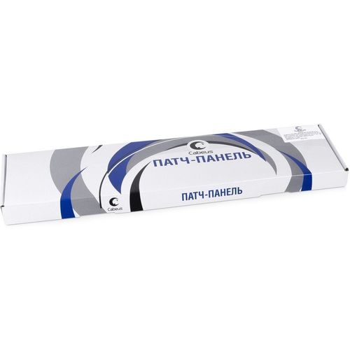 Патч-панель Cabeus PLHD-24-CAT.5E-DUAL-90-0,5U 19" 0.5U 24xRJ45 кат.5E UTP