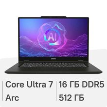 Изображение товара Ноутбук MSI Venture 17 AI A2HMG-010XRU 17.3", Intel Core Ultra 7, 16GB RAM, SSD 512GB