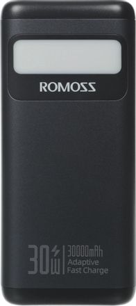 Внешний аккумулятор (Power Bank) Romoss PMT30, 30000мAч, черный