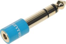 Изображение товара Pереходник аудио VENTION 6. 3 (m) - 3. 5 (f) позолоченный голубой