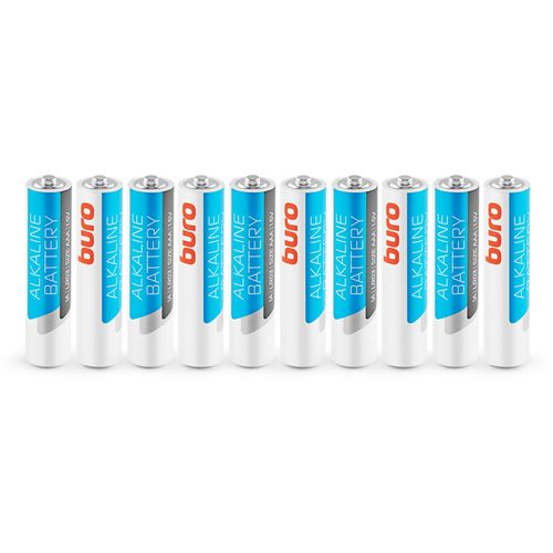 AAA Батарейка Buro Alkaline LR03, 10 шт.