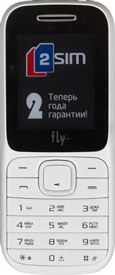 Сотовый телефон Fly DS106D, белый – купить в Ситилинк | 866197