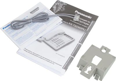 Проводной телефон Panasonic KX-TS2365RUW, белый – купить в Ситилинк | 18262