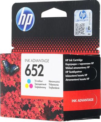 Картридж HP 652, многоцветный / F6V24AE – купить в Ситилинк | 327631