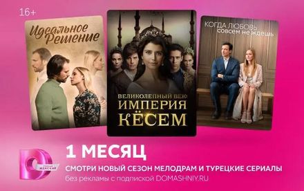 Подписка Dомашний 1 мес