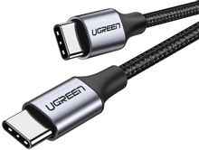 Изображение товара Кабель UGREEN USB Type-C 2м в оплетке для быстрой зарядки и передачи данных