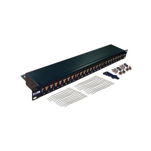 Патч-панель Lanmaster (TWT-PP24STP ) 19" 1U 24xRJ45 кат.5E FTP