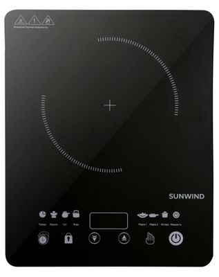 Плита Индукционная SunWind SCI-0502 черный стеклокерамика (настольная ...