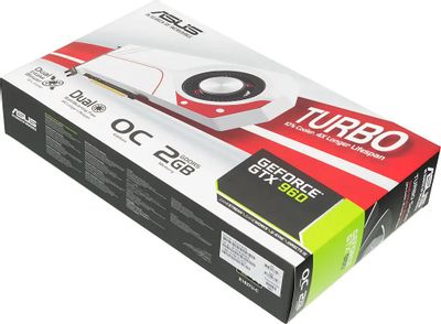 ASUS NVIDIA GeForce GTX 960 TURBO GTX960 OC 2GD5 2 GDDR5 OC Ret 304327