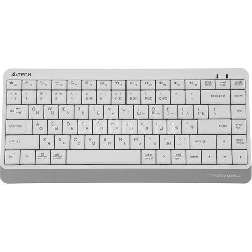 Клавиатура A4TECH Fstyler FBK11, беспроводная, USB, Bluetooth/Радиоканал, мембранная, белый/серый [fbk11 white]