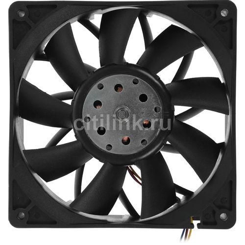 Вентилятор ALSEYE AS14038BVH-M1 140мм, от БП:4-pin (Molex), 3600об/мин, 61 дБ, черный, OEM
