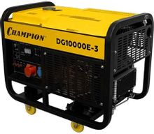 Изображение товара Дизельный генератор CHAMPION DG10000E-3, 380/220 В, 11кВт, на колёсах с АКБ