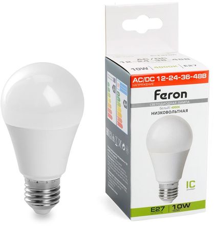 Упаковка ламп LED FERON E27,  шар, 10Вт, LB-192, 10 шт. [38265-10]