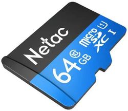 Карта памяти microSDXC UHS-I U1 NETAC P500 64 ГБ