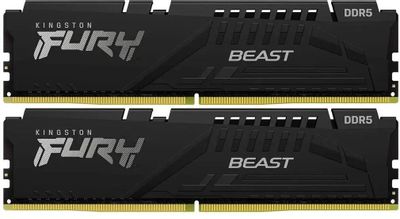 Оперативная память Kingston Fury Beast Black KF560C40BBK2-64 DDR5 -  2x 32ГБ 6000МГц, DIMM,  Ret