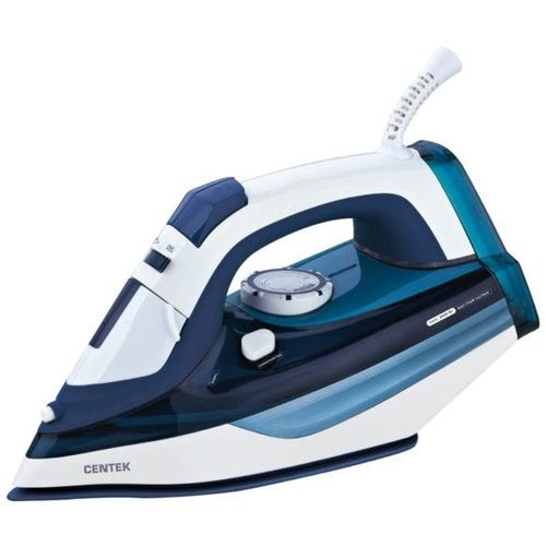 Утюг CENTEK CT-2319, с паровым ударом, 2400Вт, синий и белый