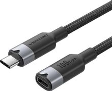 Изображение товара Кабель-удлинитель VENTION TRFBF,  USB Type-C (m) (прямой) -  USB Type-C (f) (прямой),  1м,  черный