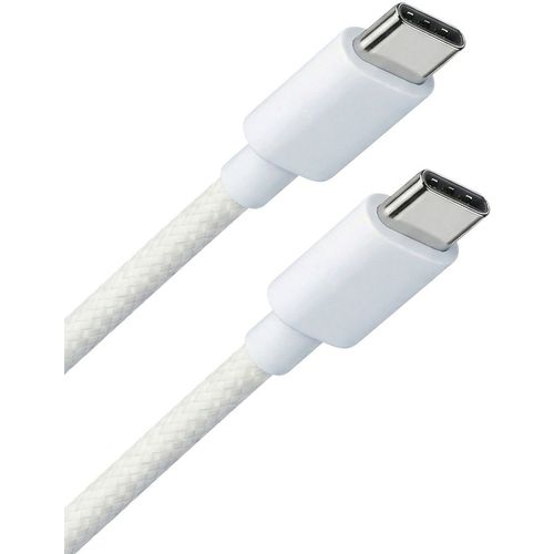 Кабель BORASCO USB Type-C (m) — USB Type-C (m), 1м, белый [52606]