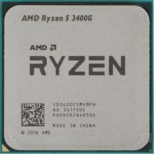 Изображение товара Процессор AMD Ryzen 5 3400G, AM4,  OEM [yd3400c5m4mfh]