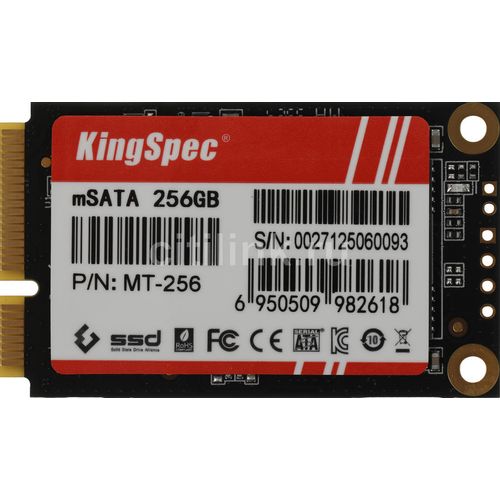 256ГБ SSD накопитель KINGSPEC MT Series MT-256 mSATA, mSATA, mSATA