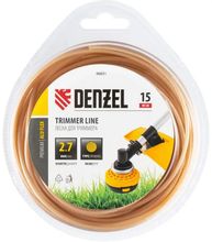 Изображение товара Леска для садовых триммеров DENZEL Aluflex 2.7мм 15м удобно и долговечно