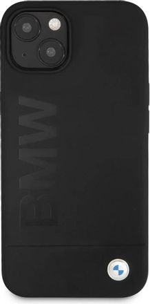 Чехол (клип-кейс)  BMW, для Apple iPhone 13, противоударный, черный [bmhcp13mslblbk]