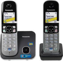 Радиотелефон Panasonic KX-TG6812RU, черный [kx-tg6812rub] – купить в ...