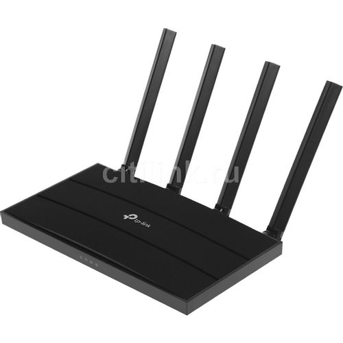 Wi-Fi роутер TP-LINK Archer AX12, Wi-Fi 6, AX1500, 2.4/5ГГц, 3 LAN, черный