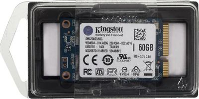 SSD накопитель Kingston SMS200S3/60G 60ГБ, mSATA, SATA III – купить в ...