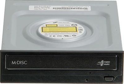 Оптический привод DVD-RW LG GH24NSC0, внутренний, SATA, черный,  OEM