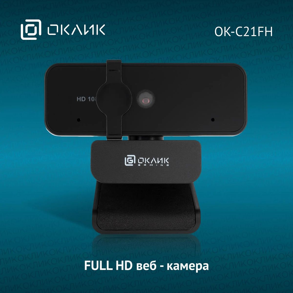 Web-камера Oklick OK-C21FH,  черный