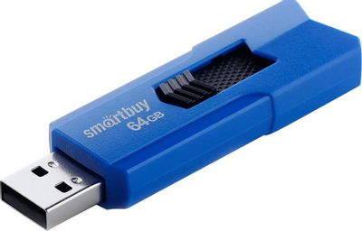 Флешка USB SMARTBUY Stream 64ГБ, USB2.0, синий [sb64gbst-b] – купить в ...