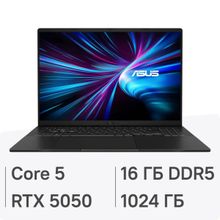 Изображение товара Игровой ноутбук ASUS VivoBook V16 с RTX 5050, 16 ГБ, 1 ТБ SSD