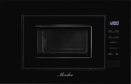 Встраиваемая микроволновая печь MONSHER High-Tech MMH 1020 B, 20л, 700Вт, черный [76480]