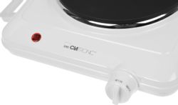 Настольная плита электрическая CLATRONIC EKP 3582 weiss, эмалированный металл, белый