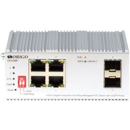 Коммутатор ORIGO OI3106P/60W, управляемый, 6 RJ-45, 10/100/1000 Мбит/с [oi3106p/60w/a1a]