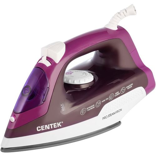 Утюг CENTEK CT-2348, с паровым ударом, 1800Вт, фиолетовый