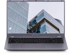 Ноутбук AZERTY Novel RBA-2510, 15.6", IPS, AMD Ryzen 5 5500H, 4-ядерный, 16ГБ DDR4, 512ГБ SSD, AMD Radeon Rx Vega 7, серый