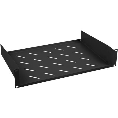 Полка стационарная CABEUS SH-J017-2U-315-BK, 2, 19", черный