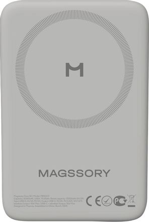 Внешний аккумулятор (Power Bank) MAGSSORY PBN003t, 5000мAч, титановый