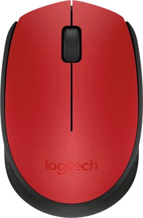 Мышь беспроводная Logitech M170, радио, оптическая, USB, 1000dpi, красный и черный [910-004648]