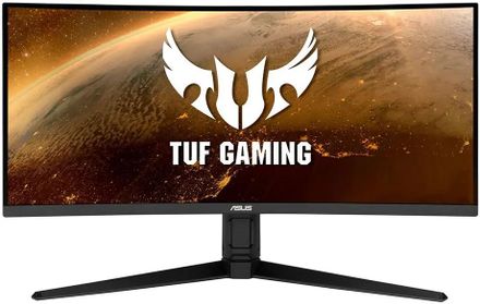 34" Монитор ASUS TUF Gaming VG34VQL1B,  3440x1440,  VA,  165Гц,  2хHDMI,  2хDP,  изогнутый, темно-серый [90lm06f0-b01170]