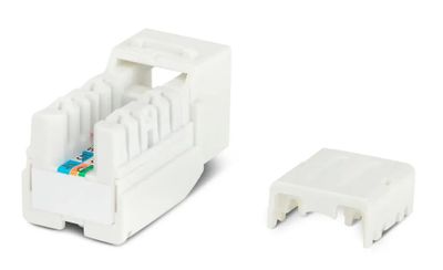 Модуль Hyperline (KJNE-8P8C-C5E-90-WH) информ. KeystoneRJ45 кат.5E UTP ...