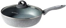 Характеристики Сотейник SCOVO Stone Pan, с крышкой, серый [st-021 ...