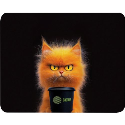 Коврик для мыши Cactus Red Cat ткань, 220х180х2мм [cs-mp-p11xs]